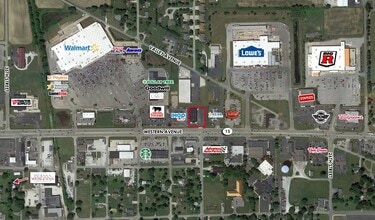 3016-3022 S Western Ave, Marion, IN - Vue aérienne vue de carte
