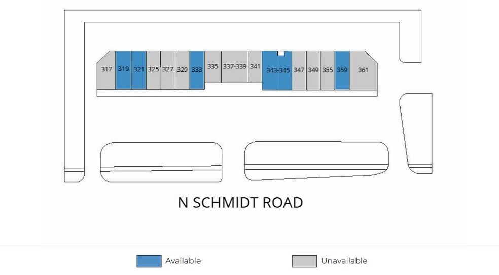 317-361 Schmidt Rd, Bolingbrook, IL à louer - Plan de site – Image 2 sur 3
