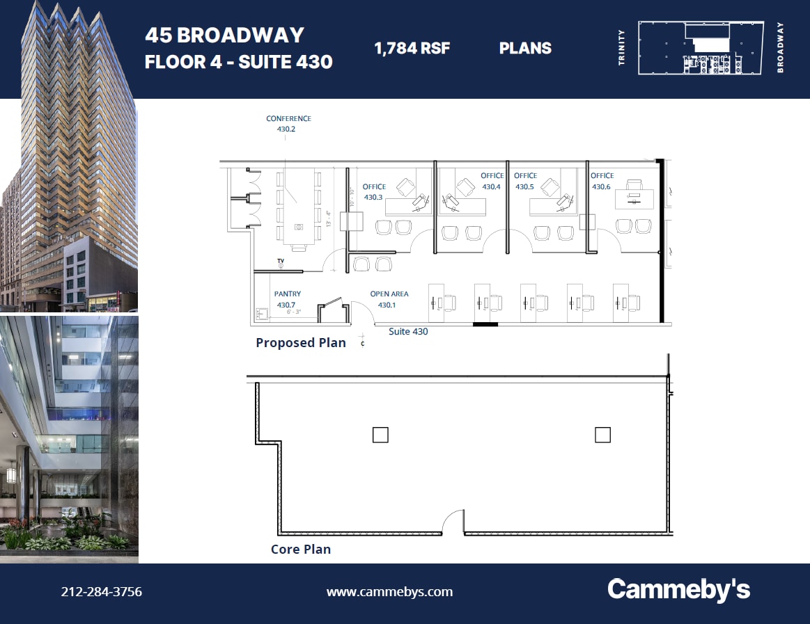 45 Broadway, New York, NY à louer Plan d’étage– Image 1 sur 1
