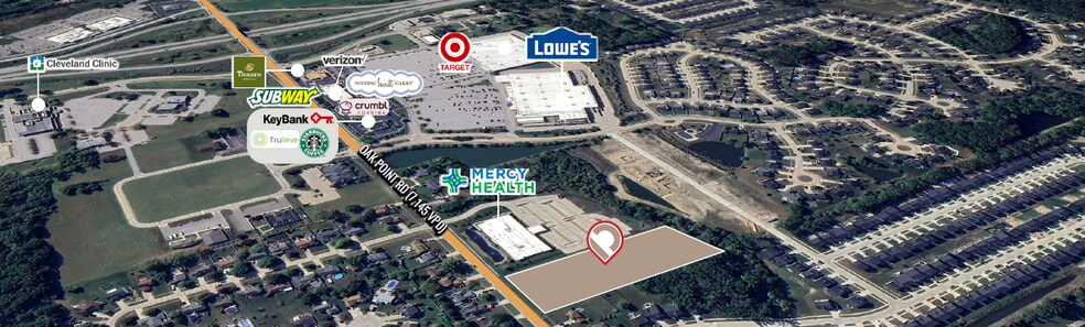 5930 Oak Point Rd, Lorain, OH à vendre - Aérien – Image 2 sur 5