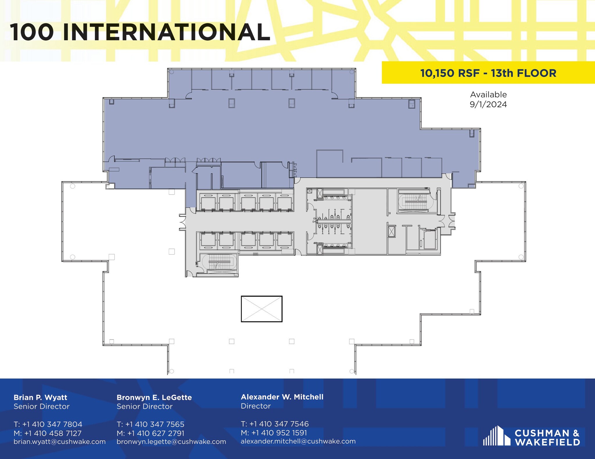 100 International Dr, Baltimore, MD à louer Plan d’étage– Image 1 sur 1