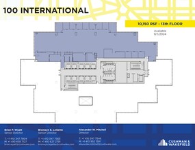 100 International Dr, Baltimore, MD à louer Plan d’étage– Image 1 sur 1