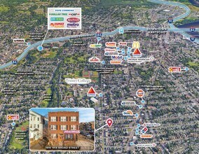 1916-1918 Broad St, Hartford, CT - Vue aérienne  vue de carte