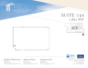 4601 Dtc Blvd, Denver, CO à louer Plan d’étage– Image 1 sur 1