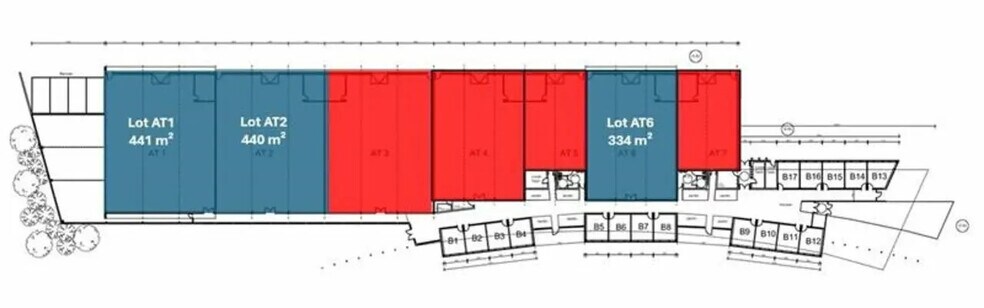 Industriel/Logistique dans Roost-Warendin à louer - Plan d’étage – Image 3 sur 3