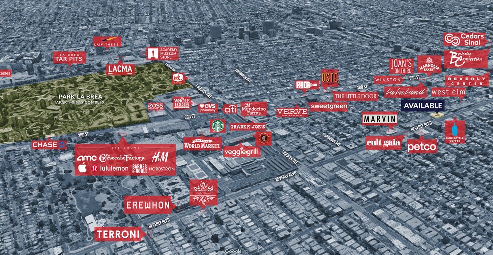 8230 Beverly Blvd, Los Angeles, CA à louer - Aérien – Image 3 sur 20