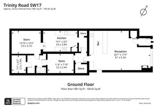 23 Trinity Rd, Londres à louer Plan d’étage– Image 1 sur 1