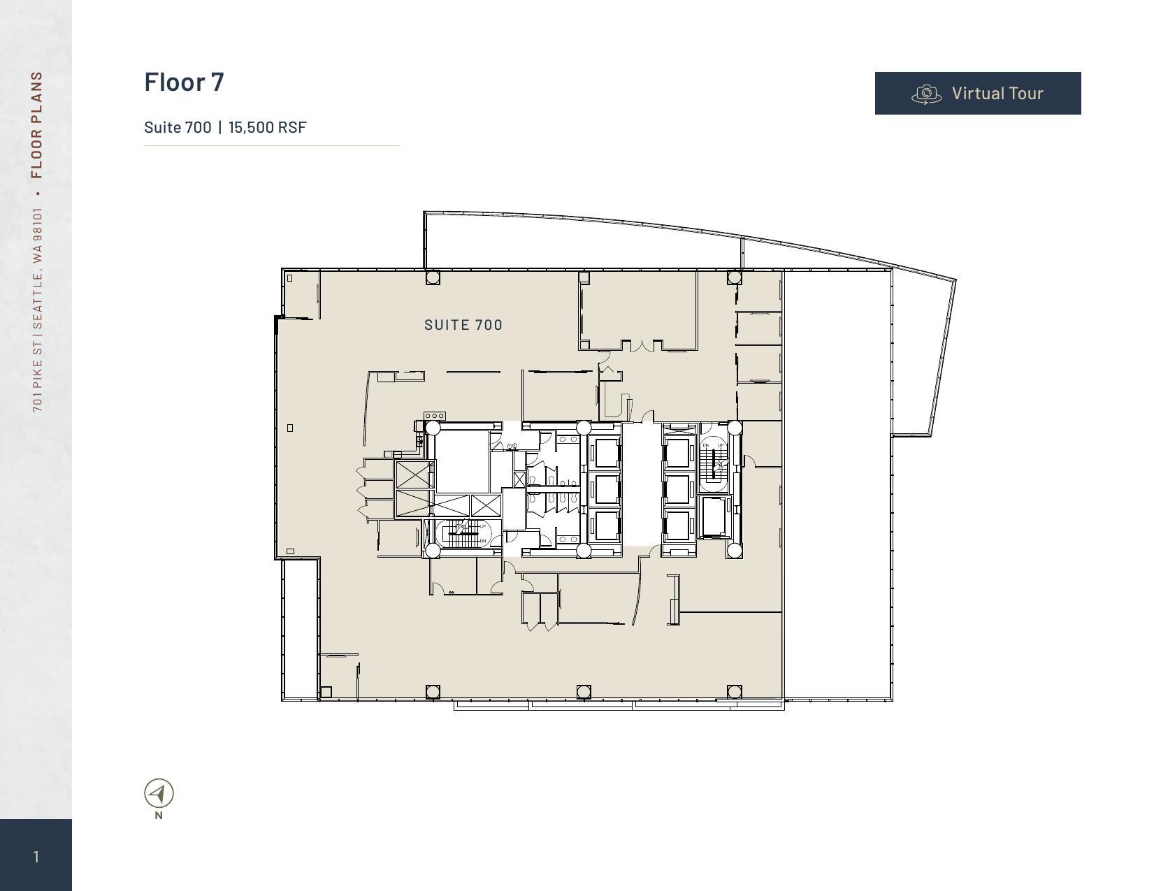 701 Pike St, Seattle, WA à louer Plan d’étage– Image 1 sur 1