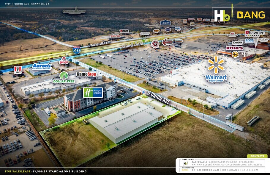 4939 N Union Ave, Shawnee, OK à louer - Aérien – Image 2 sur 5