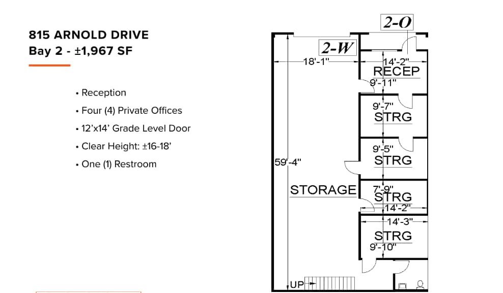 815 Arnold Dr, Martinez, CA à louer Plan d’étage– Image 1 sur 1