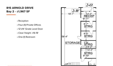 815 Arnold Dr, Martinez, CA à louer Plan d’étage– Image 1 sur 1