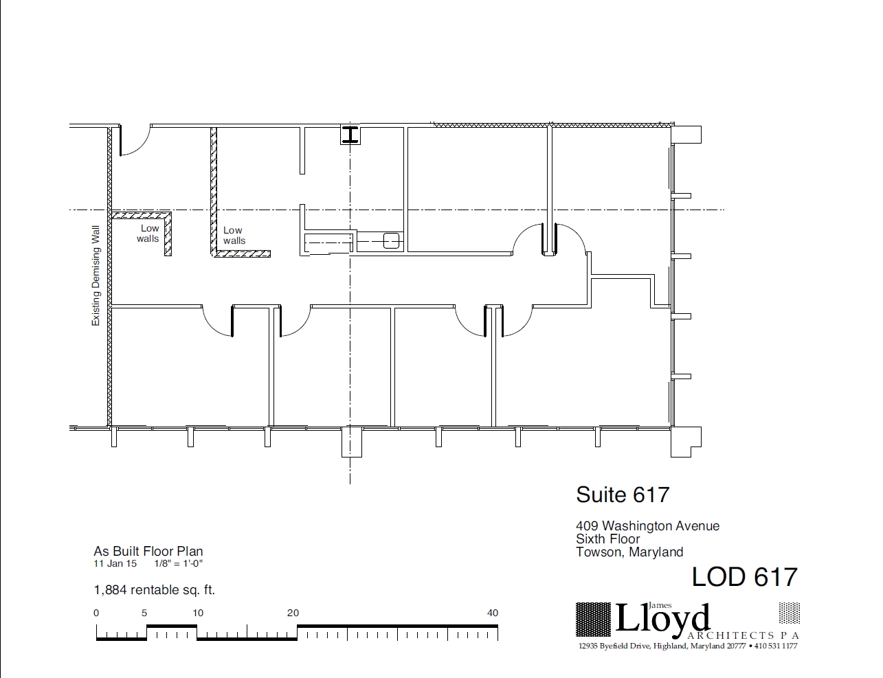 409 Washington Ave, Towson, MD à louer Plan d’étage– Image 1 sur 5