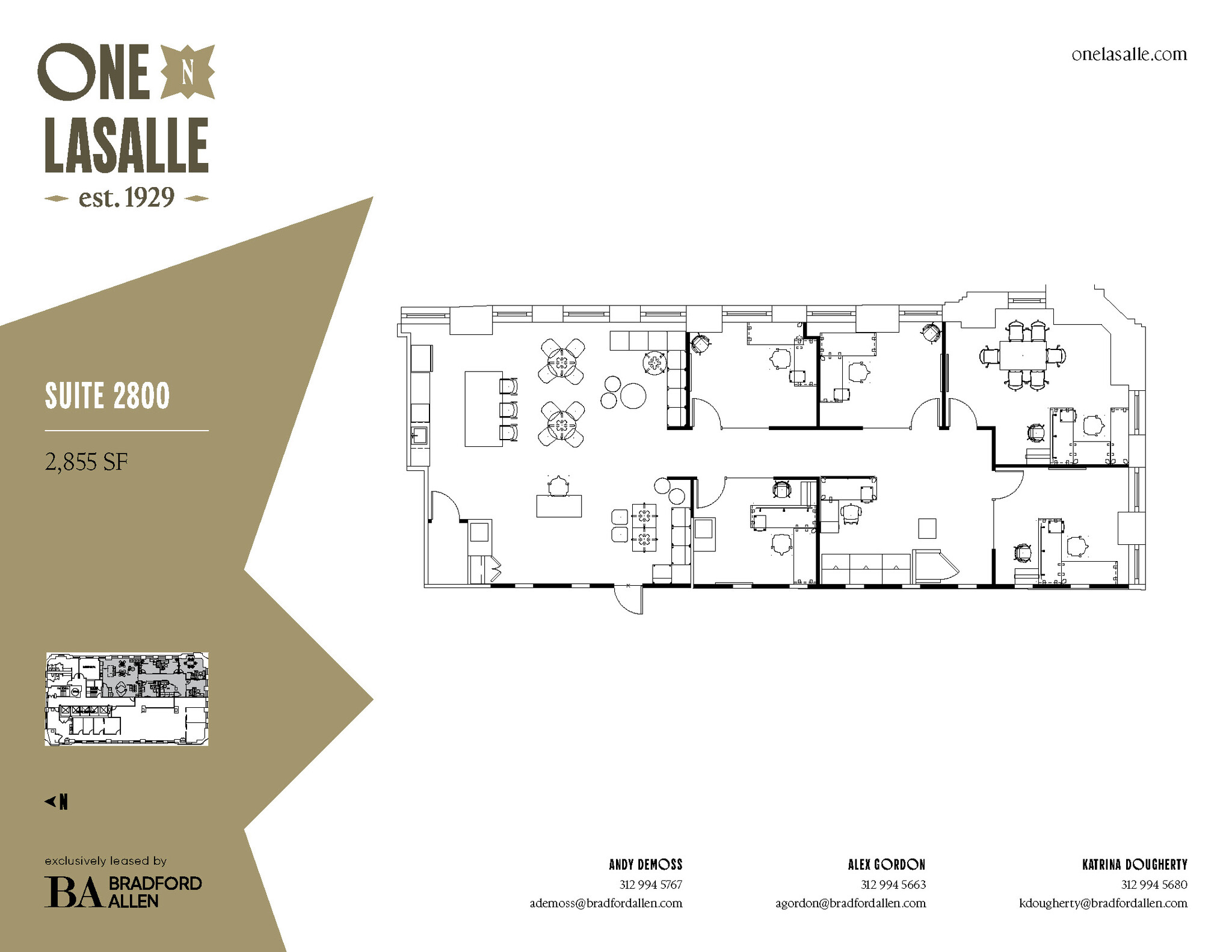 1 N La Salle St, Chicago, IL à louer Plan d’étage– Image 1 sur 15