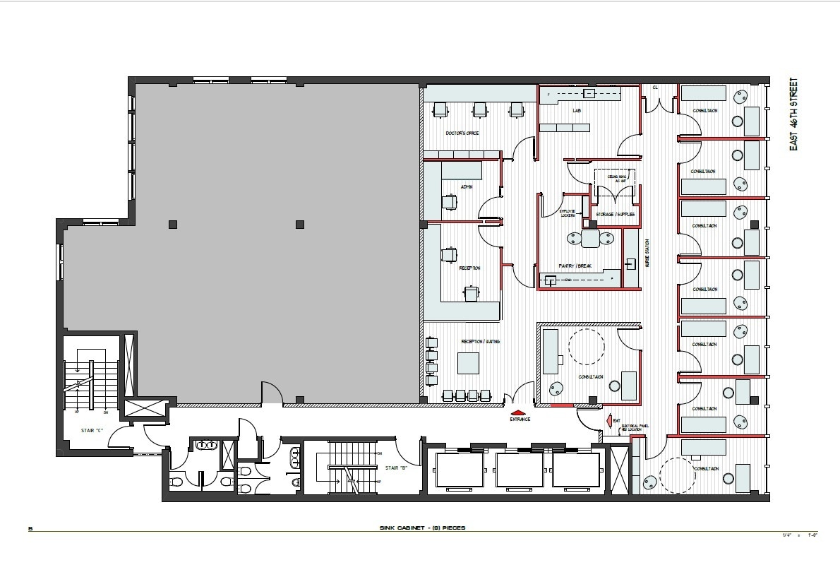 20 E 46th St, New York, NY à louer Plan d’étage– Image 1 sur 3