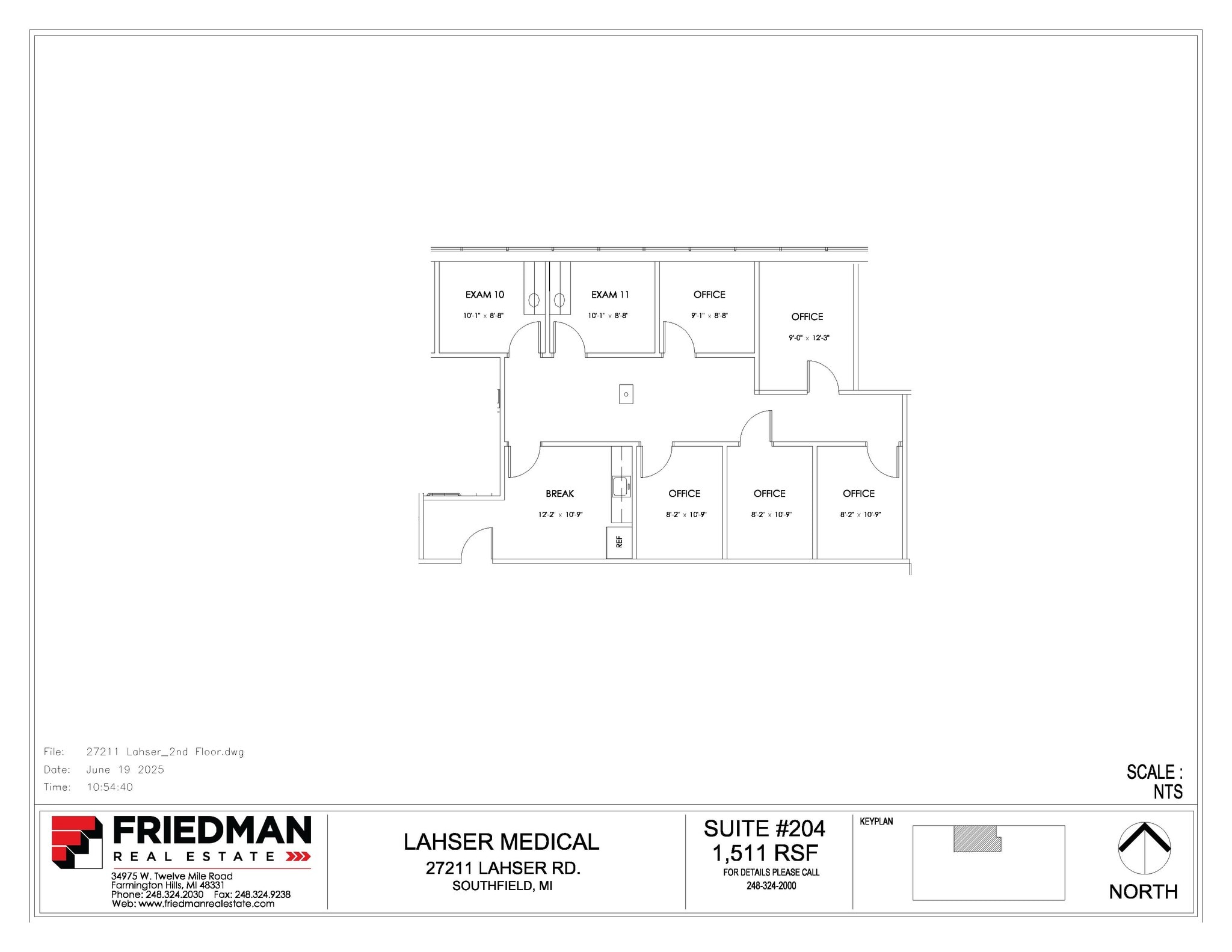 27177 Lahser Rd, Southfield, MI à louer Plan d’étage– Image 1 sur 1