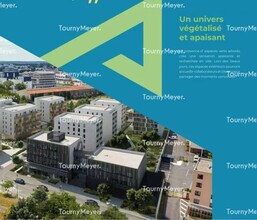 Nantes - Vue aérienne vue de carte