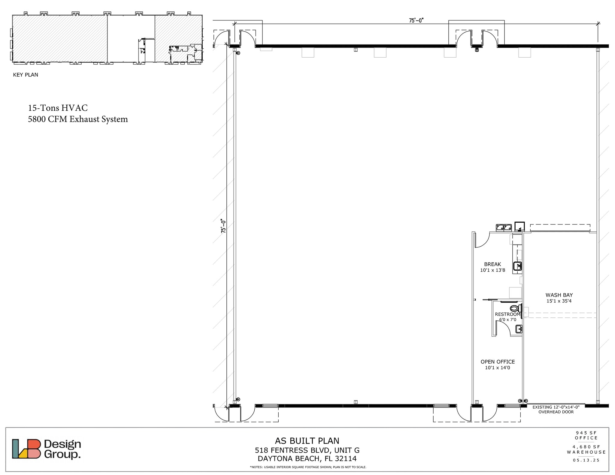 500 Fentress Blvd, Daytona Beach, FL à louer Plan de site– Image 1 sur 15