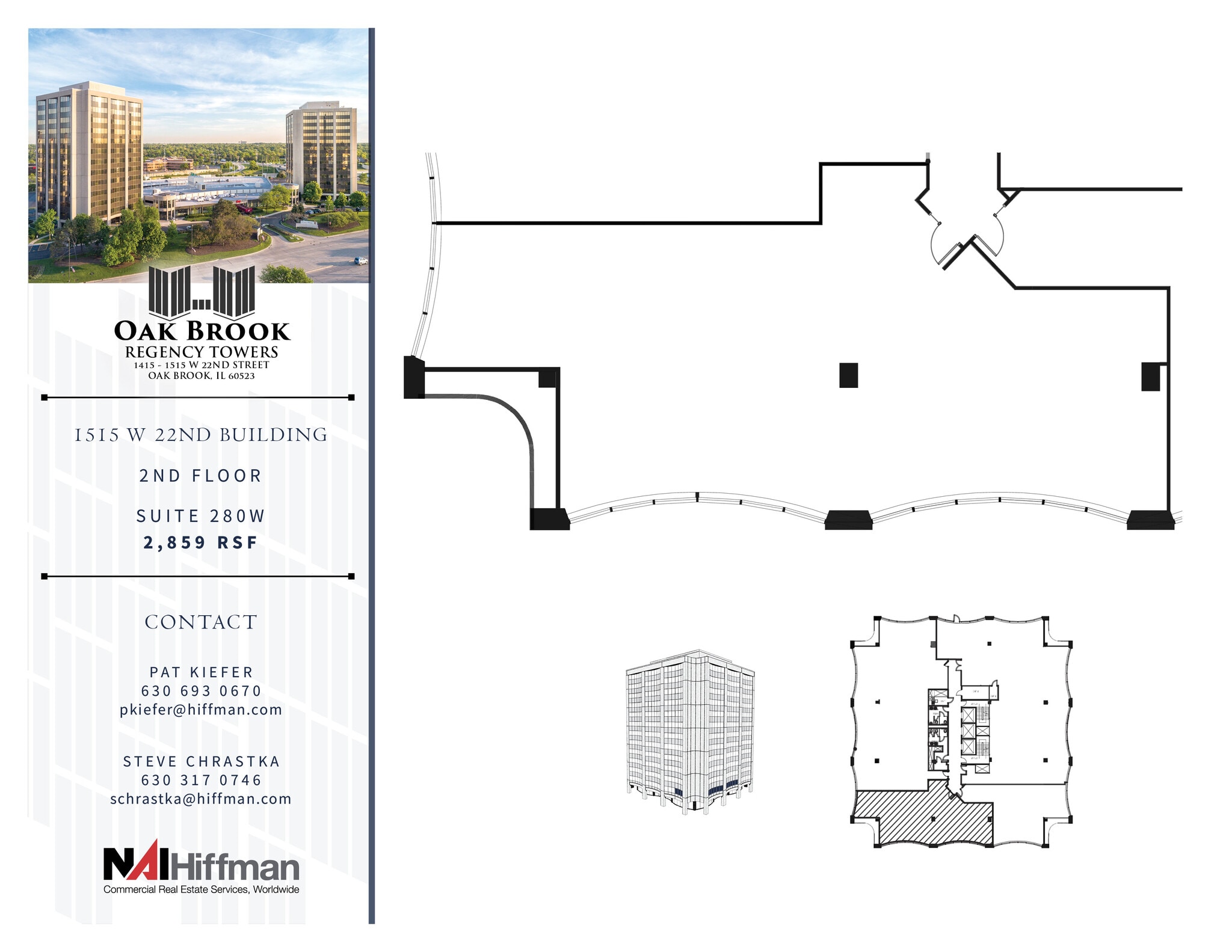 1415 W 22nd St, Oak Brook, IL à louer Plan d’étage– Image 1 sur 1