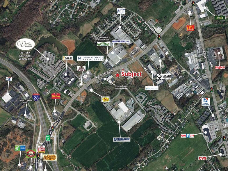 Boones Creek Rd, Johnson City, TN à vendre - Aérien – Image 3 sur 4