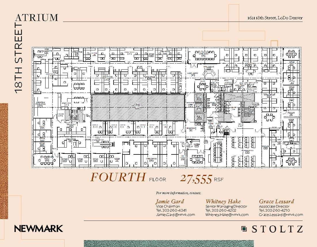 1621 18th St, Denver, CO à louer Plan d’étage– Image 1 sur 1