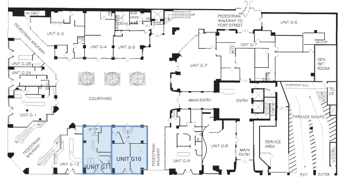 1001 Douglas St, Victoria, BC à louer Plan d’étage– Image 1 sur 1