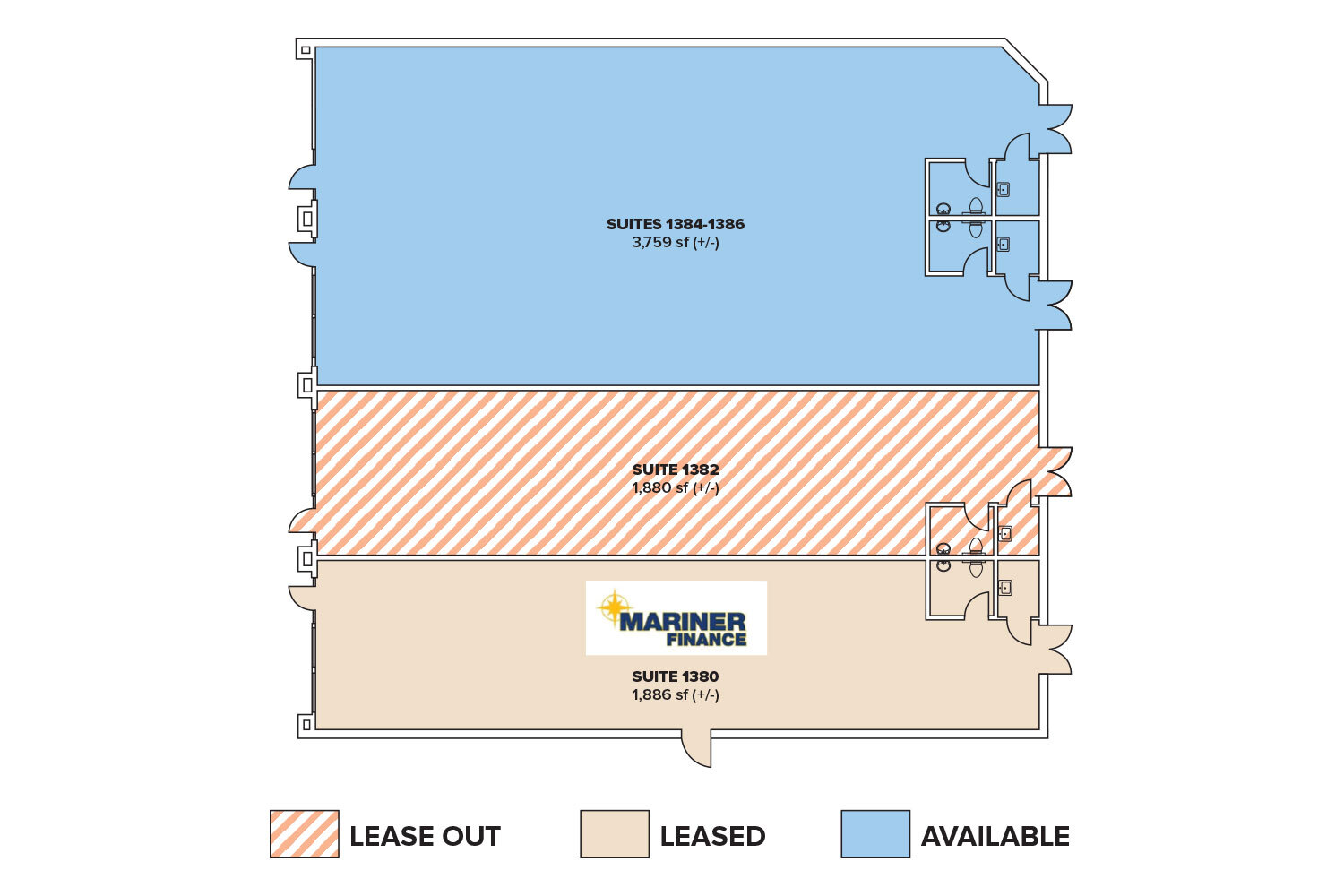 1300-1320 Hanover Ave, Allentown, PA à louer Plan d’étage– Image 1 sur 1