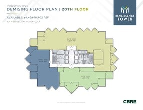 801 K St, Sacramento, CA à louer Plan d’étage– Image 2 sur 2
