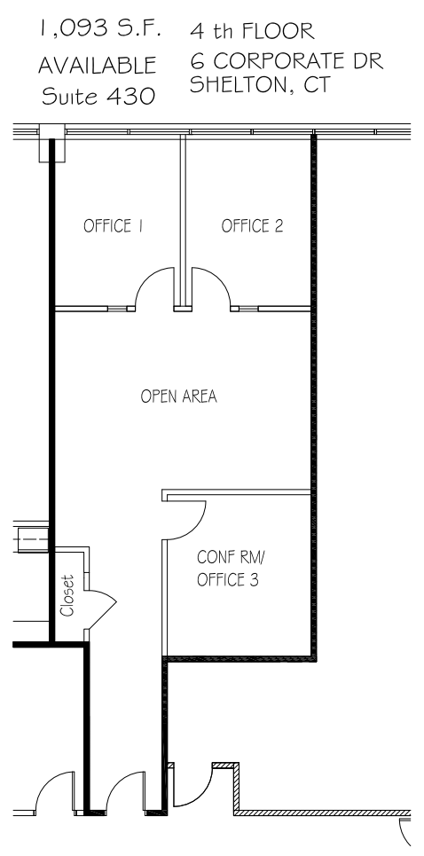6 Corporate Dr, Shelton, CT à louer Plan d’étage– Image 1 sur 1