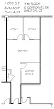 6 Corporate Dr, Shelton, CT à louer Plan d’étage– Image 1 sur 1
