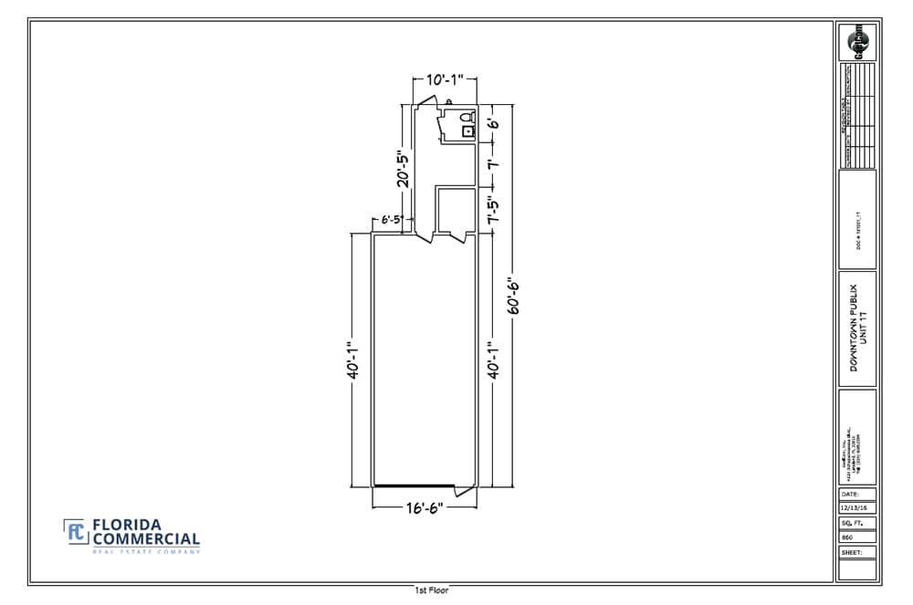 746 SW Federal Hwy, Stuart, FL à louer Plan d’étage– Image 1 sur 1