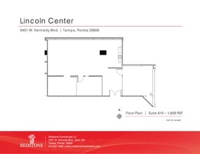5401 W Kennedy Blvd, Tampa, FL à louer Plan de site– Image 1 sur 1