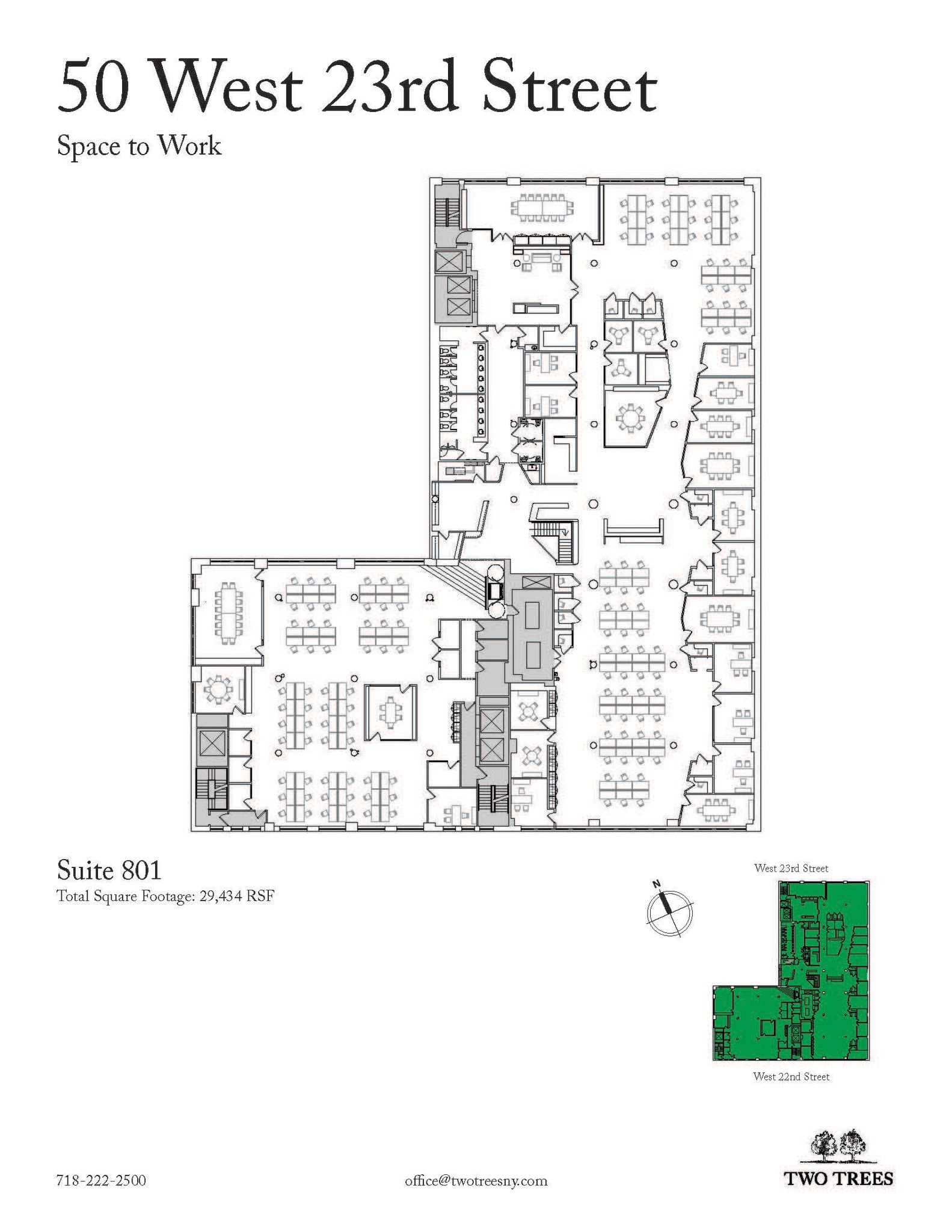 50 W 23rd St, New York, NY à louer Plan d’étage– Image 1 sur 9