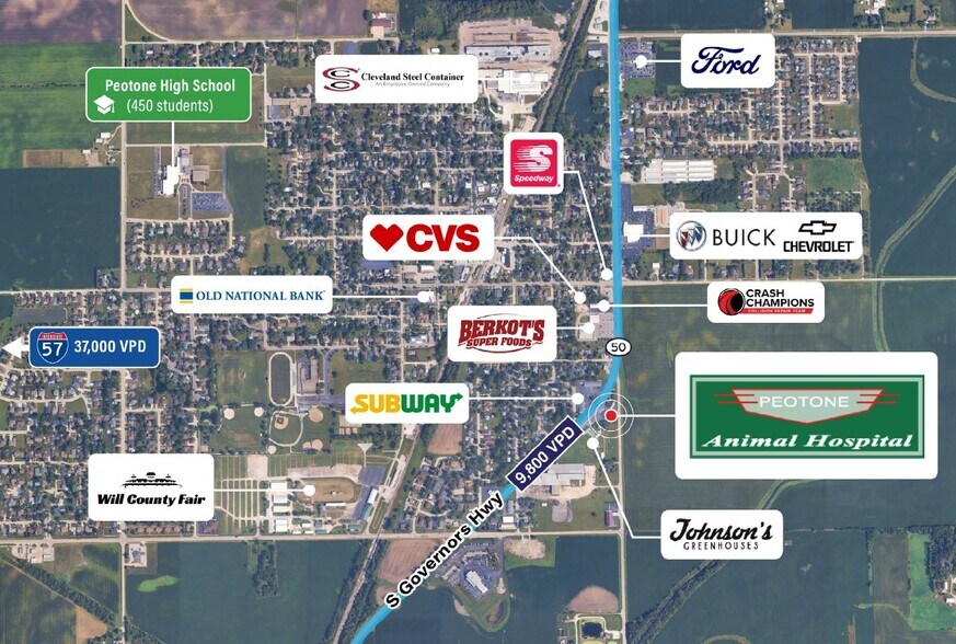 431 S Governors Hwy, Peotone, IL à vendre - Photo de l’immeuble – Image 2 sur 2