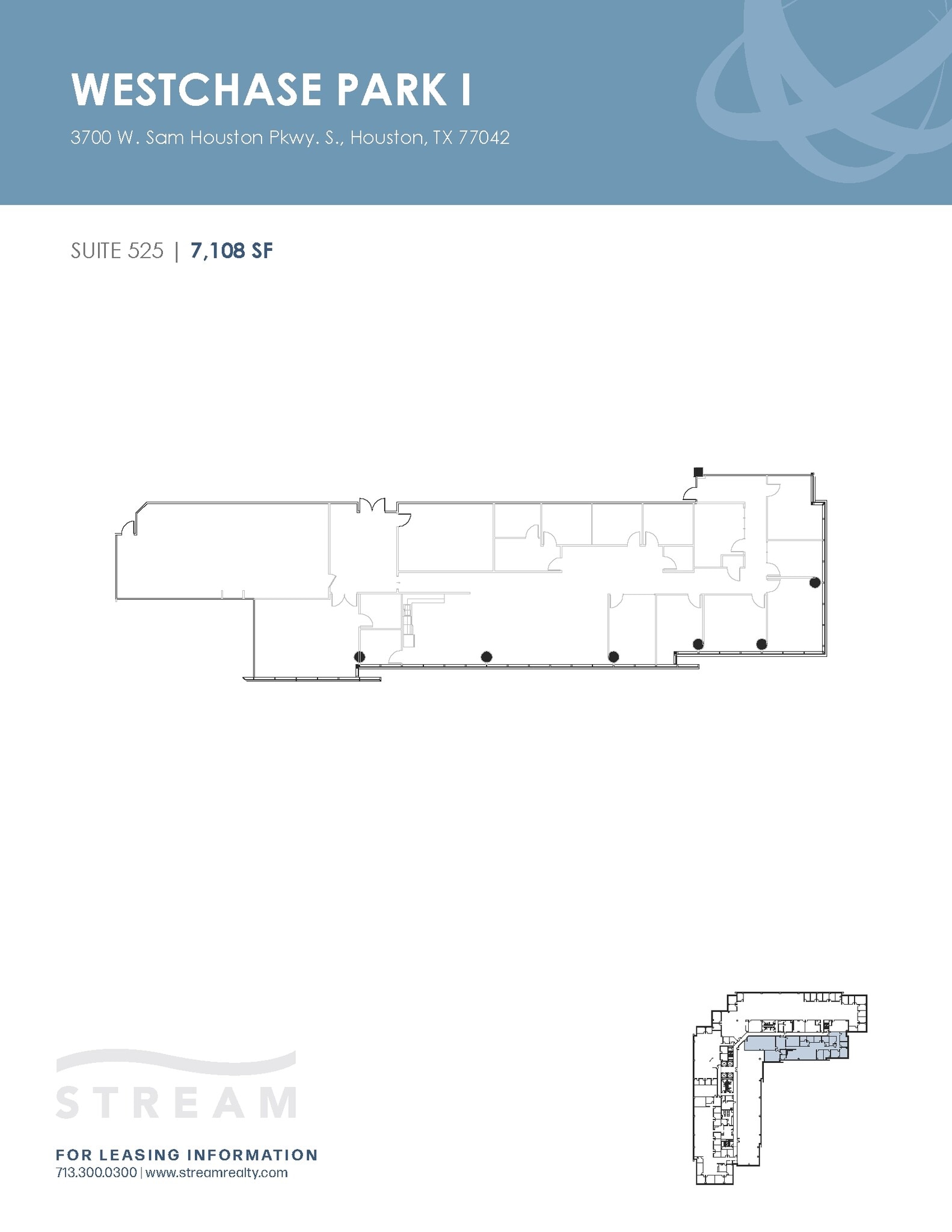 3700 W Sam Houston Pky S, Houston, TX à louer Plan d’étage– Image 1 sur 2
