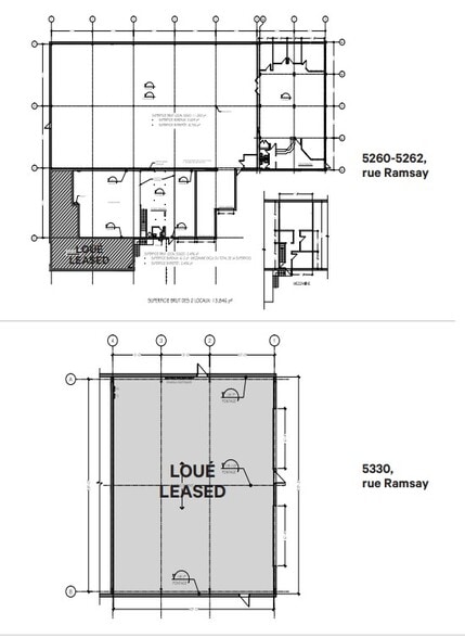 5260-5262 et 5330, Rue Ramsay portefeuille de 2 biens à vendre sur LoopNet.fr - Plan d’étage – Image 3 sur 3