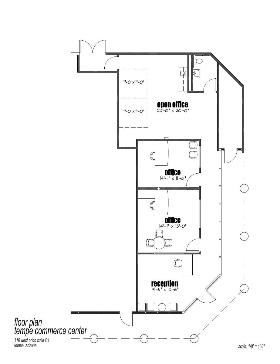 6105 S Ash Ave, Tempe, AZ à louer Plan d’étage– Image 1 sur 2