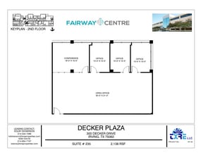 300 Decker Dr, Irving, TX à louer Plan d’étage– Image 2 sur 2