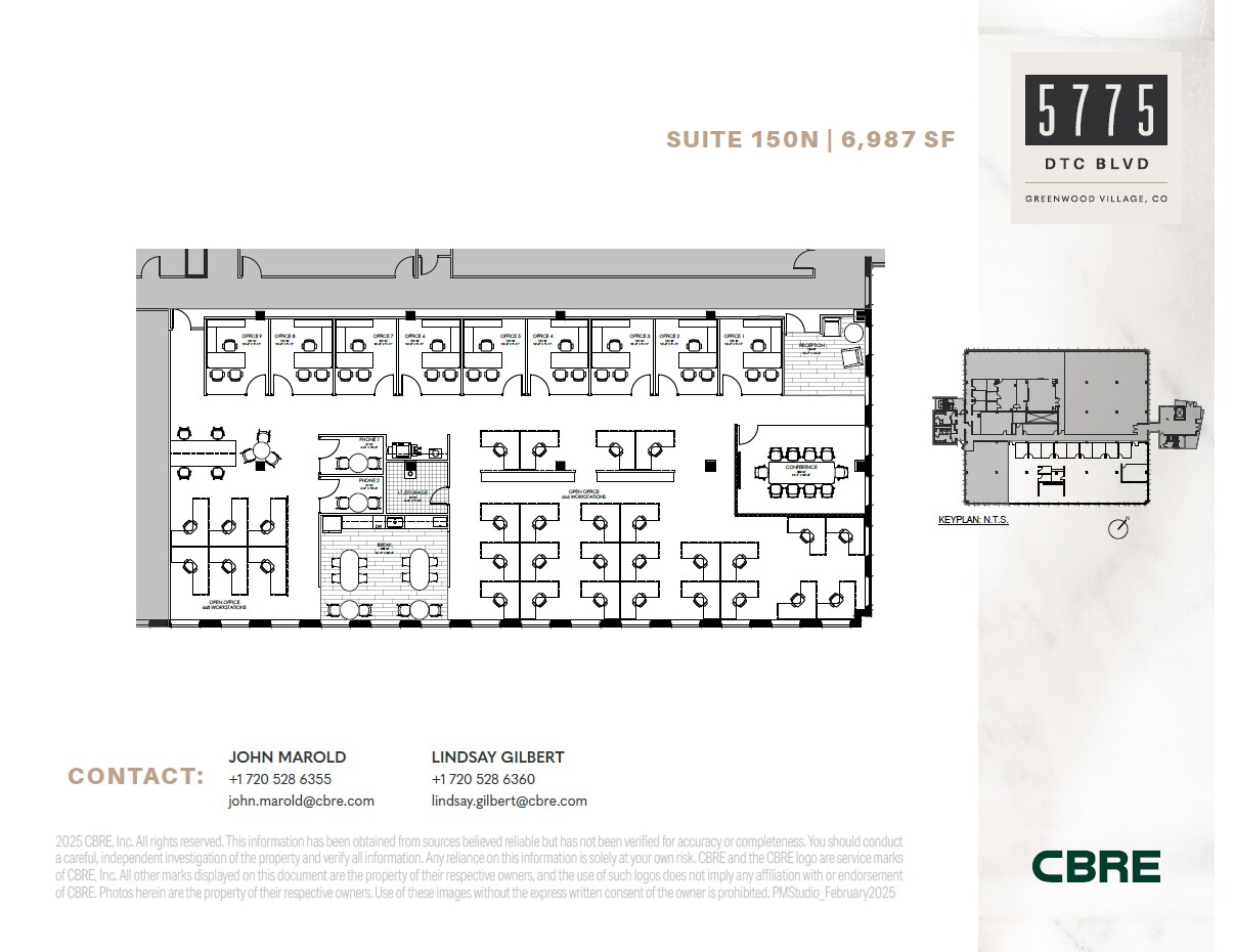 5775 DTC Blvd, Greenwood Village, CO à louer Plan d’étage– Image 1 sur 1