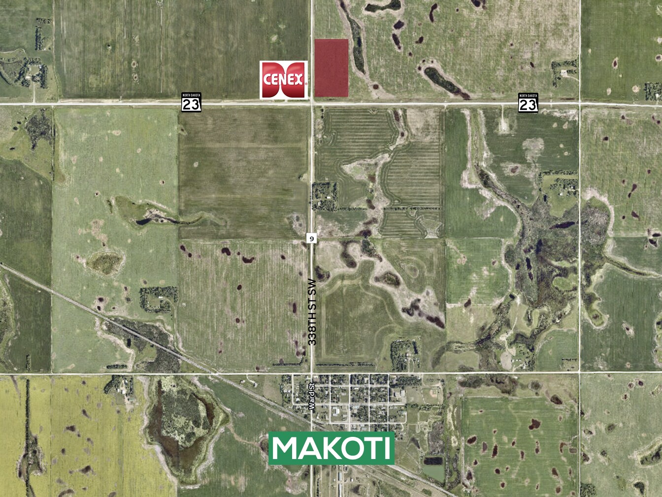 Highway 23, Makoti, ND à vendre Aérien– Image 1 sur 2