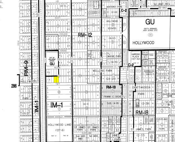 2029 Taft St, Hollywood, FL à vendre - Plan cadastral – Image 1 sur 6