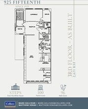 925 15th St NW, Washington, DC à louer Plan d’étage– Image 1 sur 1