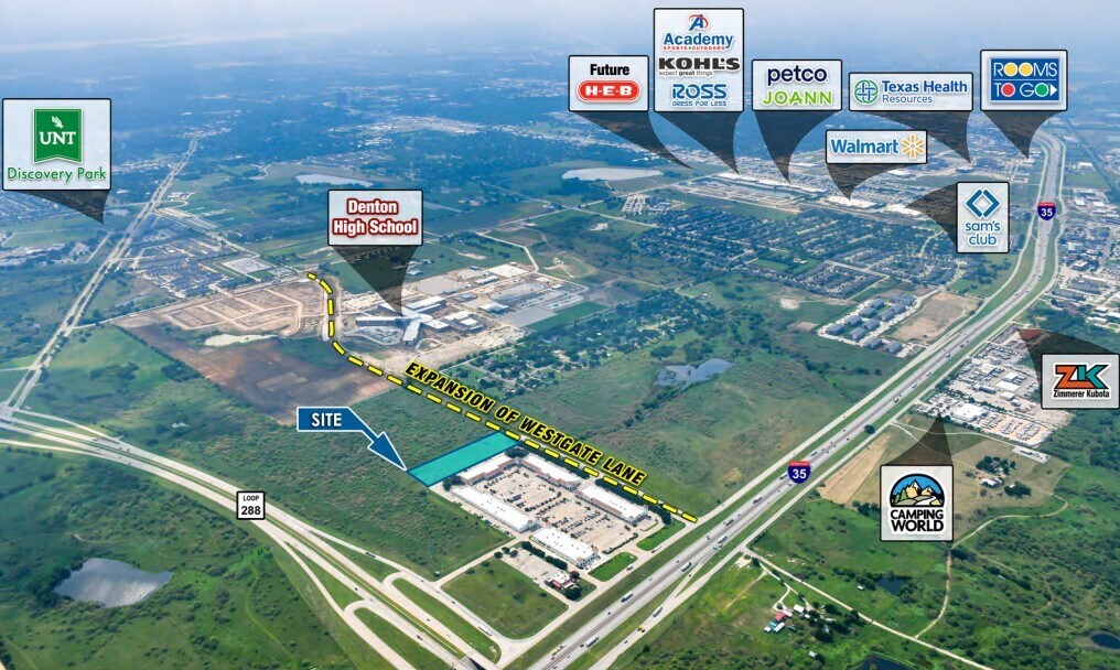 NWQ I-35 & LOOP 288, Denton, TX à louer Photo de l’immeuble– Image 1 sur 4