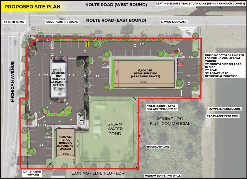 3845 Michigan Ave, Saint Cloud, FL à vendre - Plan de site – Image 2 sur 3