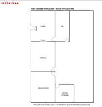 7151 Cascade Valley Ct, Las Vegas, NV à louer Plan d’étage– Image 2 sur 2
