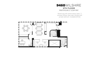 9460-9470 Wilshire Blvd, Beverly Hills, CA à louer Plan d’étage– Image 1 sur 1