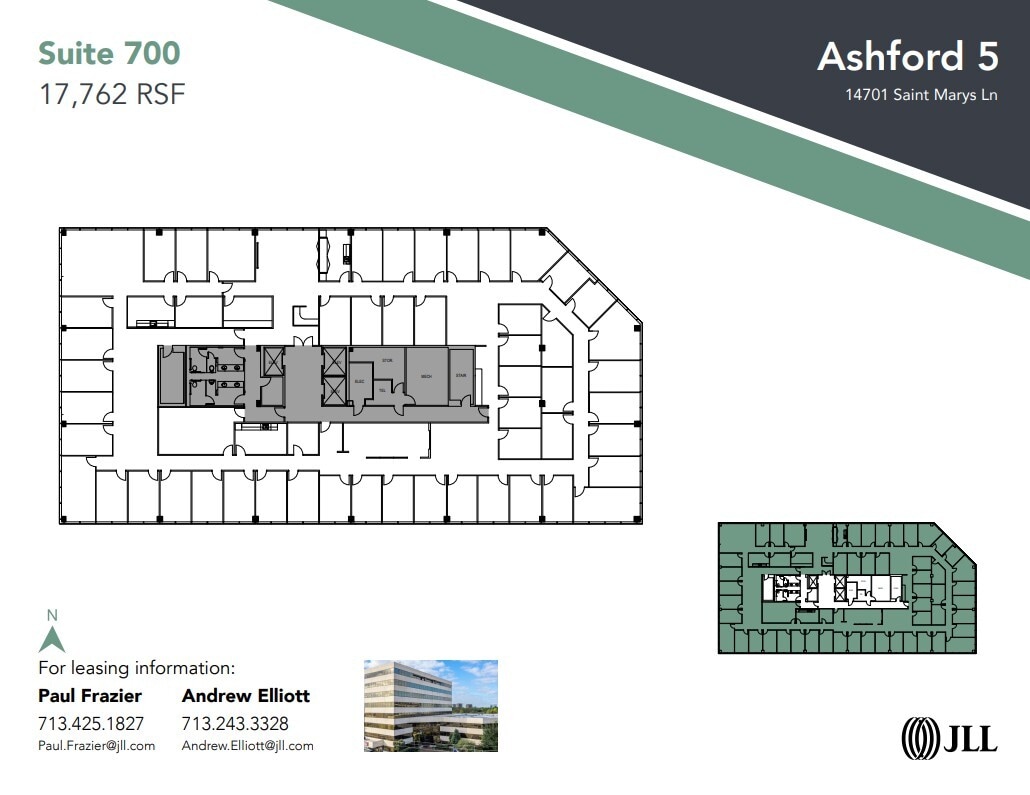 14701 St. Marys Ln, Houston, TX à louer Plan d’étage– Image 1 sur 1