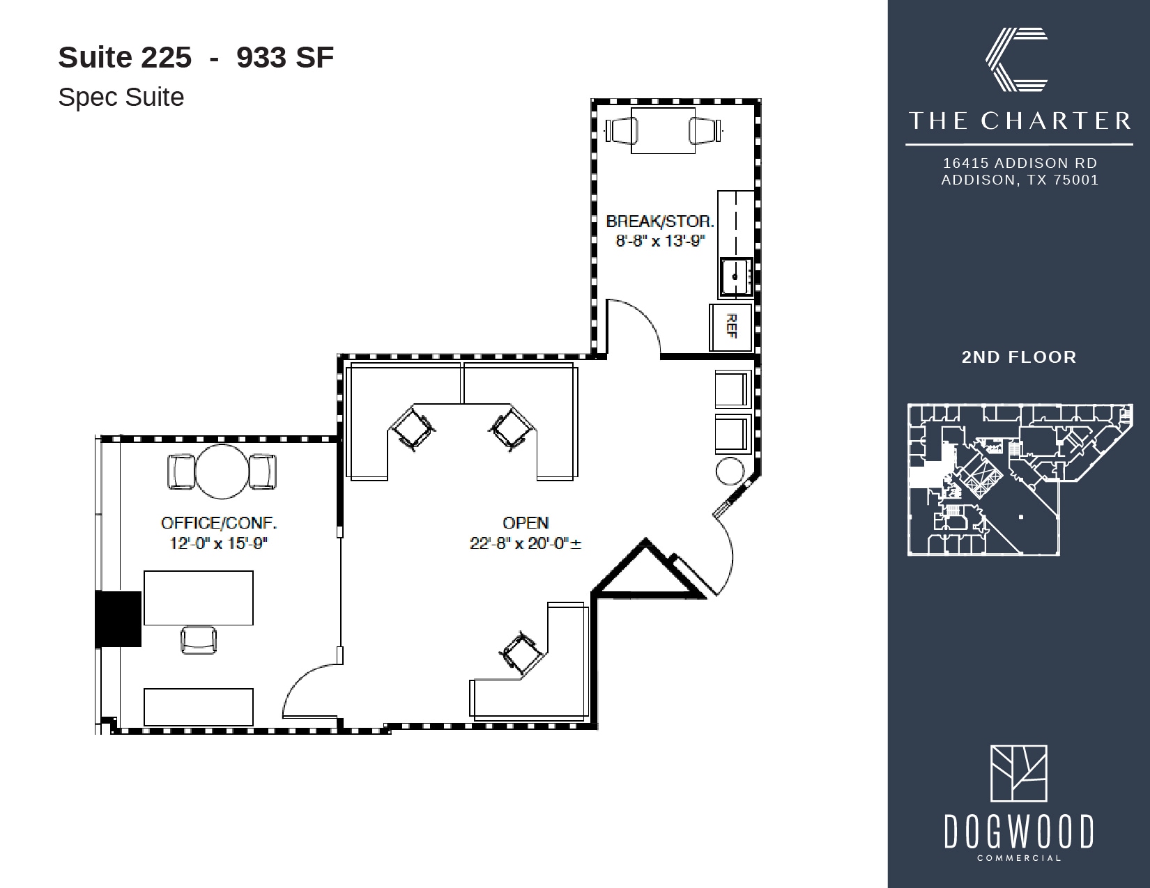 16415 Addison Rd, Addison, TX à louer Plan d’étage– Image 1 sur 1
