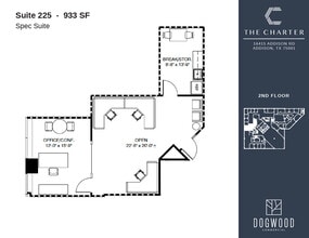 16415 Addison Rd, Addison, TX à louer Plan d’étage– Image 1 sur 1