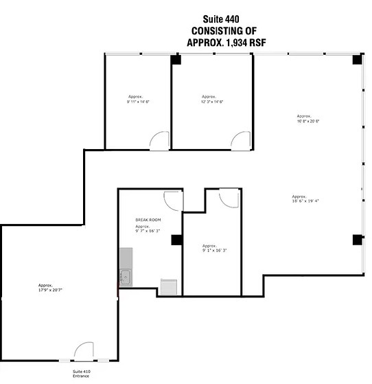18601 Lyndon B Johnson Fwy, Mesquite, TX à louer Plan d’étage– Image 1 sur 1
