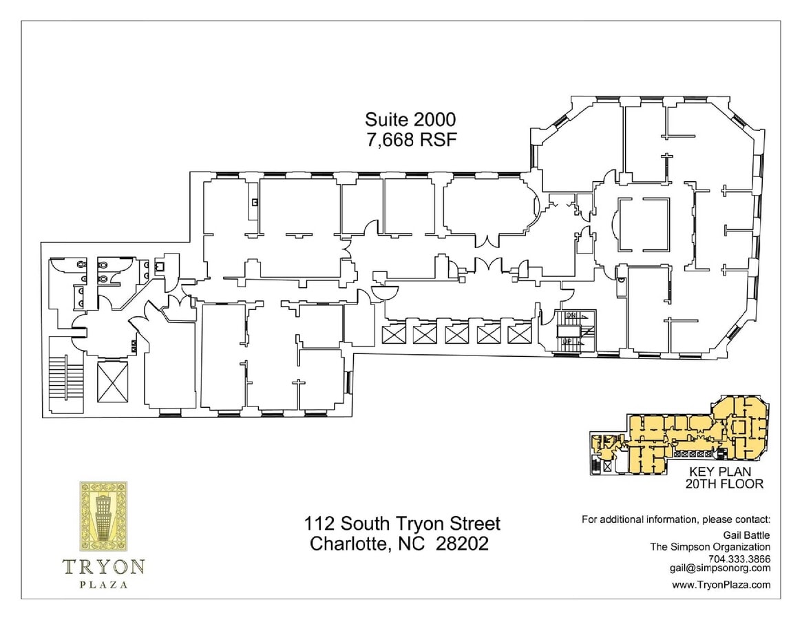 112 S Tryon St, Charlotte, NC 28202 - Lot 2000 - - Plan d’étage - Image 1 of 1